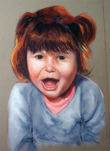 Retrato pastel. 50x32 cm.